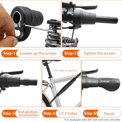 v8 v20 waterproof half grip throttle accelerator lithium e bike spare parts greenev kit