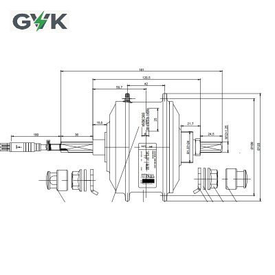 akm q85sx rear cassette brushless gear hub motor | 36v 250w ebike motor 120mm 9pin cable