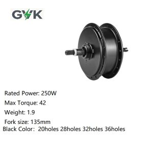 high speed high torque q100sx akm ebike front hub motor 36v250w brushless geared motor