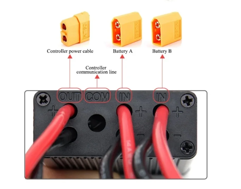 dual battery balance discharger module, 20 72v dual battery parallel equalizer for electric bicycle range extension dual battery balance discharger module, 20 72v dual battery parallel equalizer for electric bicycle range extension