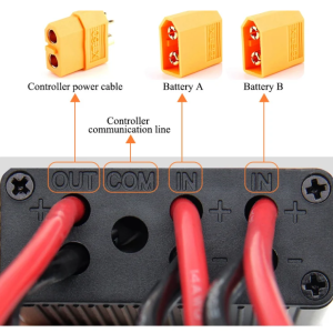 dual battery parallel discharge converter 20v 72v for e bike