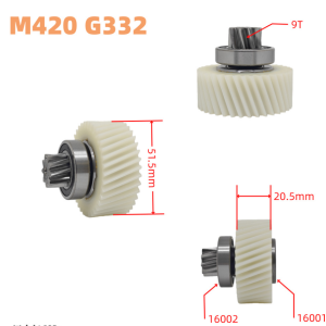 bafang m420 g332 mid drive nylon gear | 36v 48v 250w torque motor exclusive replacement gear