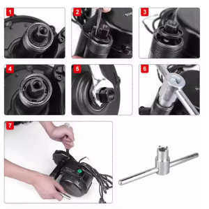special alex removal tool for bafang mid drive motor | fits bbs01 bbs02 bbshd, e bike installation & disassembly parts