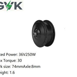 gvk 74mm front hub gear motor 36v250w, high speed electric folding bike motor, 28hole 74mm e bike replacement motor
