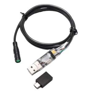 usb programing cables for bafang mid drive kit bbs01 bbs02b bbshd to changes pas speed parameters 43.3" length