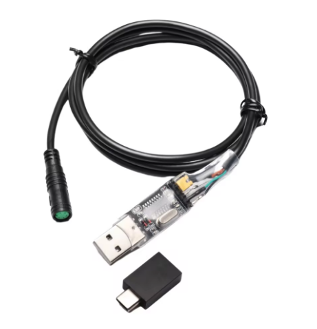usb programing cables for bafang mid drive kit bbs01 bbs02b bbshd to changes pas speed parameters 43.3" length usb programing cables for bafang mid drive kit bbs01 bbs02b bbshd to changes pas speed parameters 43.3" length