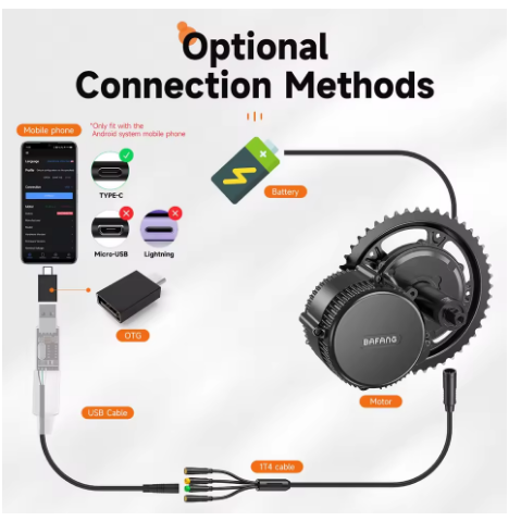 usb programing cables for bafang mid drive kit bbs01 bbs02b bbshd to changes pas speed parameters 43.3" length usb programing cables for bafang mid drive kit bbs01 bbs02b bbshd to changes pas speed parameters 43.3" length