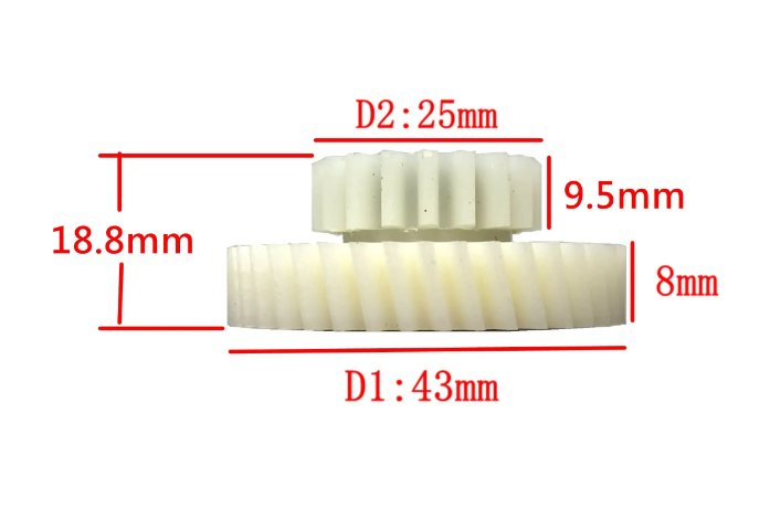 aikema 95rx 18 40t helical nylon gear spare part aikema 95rx 18 40t helical nylon gear spare part