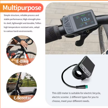 kt tf01u ebike display with usb port, 24v/36v/48v 5pin waterproof connector for conversion kit kt tf01u ebike display with usb port, 24v/36v/48v 5pin waterproof connector for conversion kit
