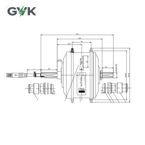 q100sx front brushless gear hub motor 36v250w high torque gvk ebike high speed motor