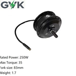 gvk 85sx ultralight 2.1kg ebike front geared hub motor 36v 250w high speed 20/28/32/36 hole 201/328rpm electric bicycle motor