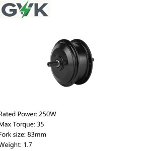 gvk 85sx ultralight 2.1kg ebike front geared hub motor 36v 250w high speed 20/28/32/36 hole 201/328rpm electric bicycle motor