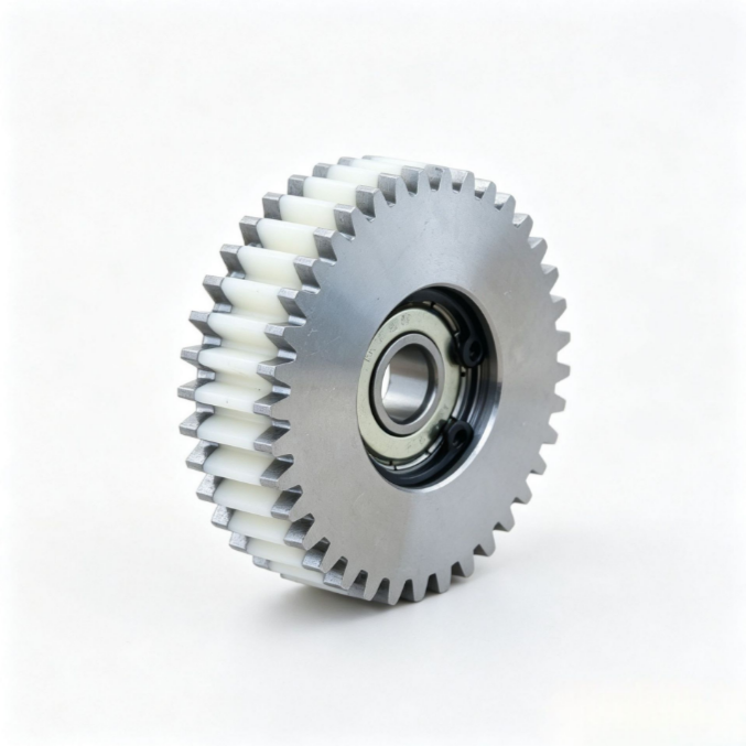 36 teeth nylon gear for electric bike hub motor. size: od47.5mm, thickness13mm, fits 608 bearing with circlip. replacement spare parts for ebike hub motor repair 36 teeth nylon gear for electric bike hub motor. size: od47.5mm, thickness13mm, fits 608 bearing with circlip. replacement spare parts for ebike hub motor repair